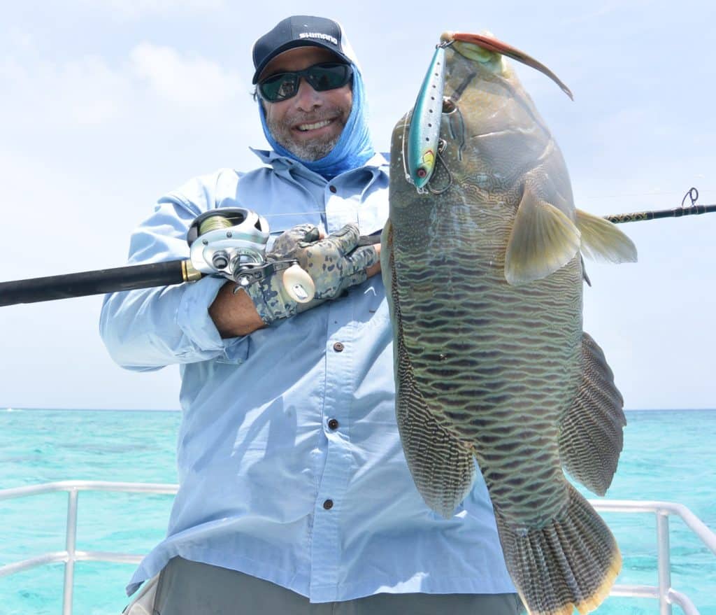 fishing Australia's Great Barrier Reef Maori wrasse saltwater game fish