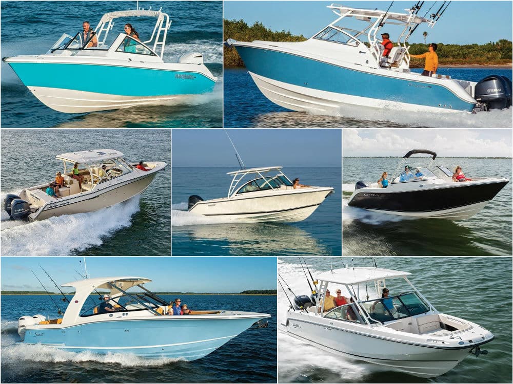 Dual console fishing boats