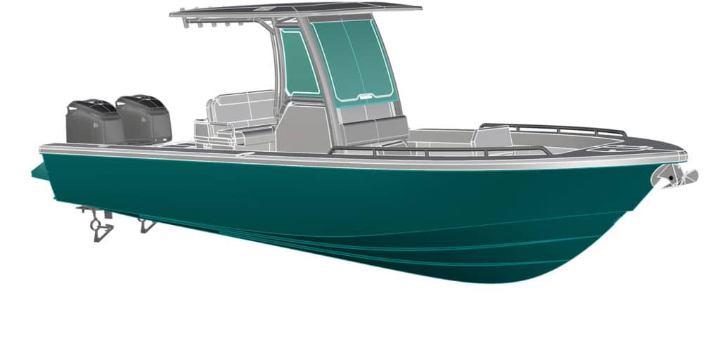 Everglades 273cc center console fishing boat