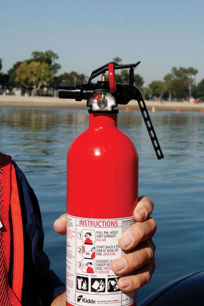 Check fire extinguishers monthly
