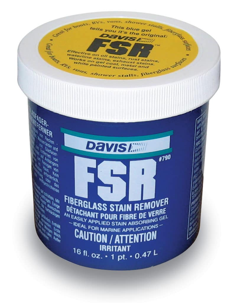 Davis FSR fiberglass fishing boat stain remover