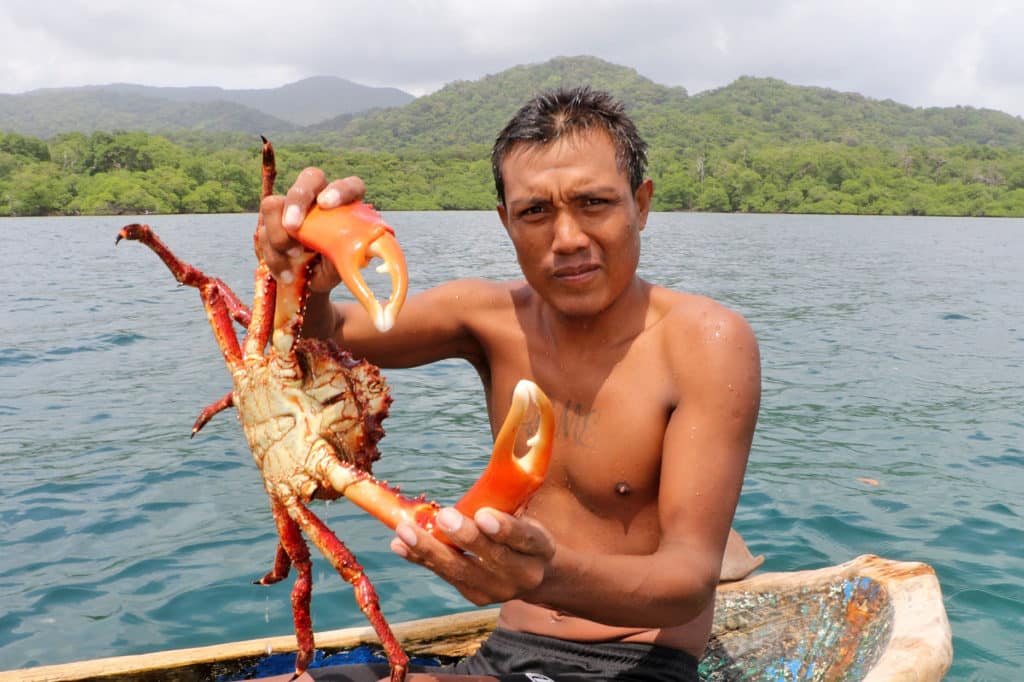 San Blas Islands Panama crabbing