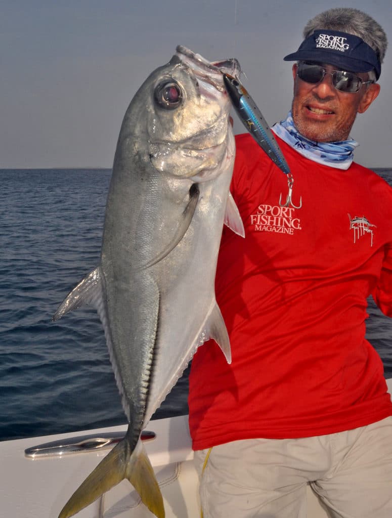 Horseeye jack fish caught Panama fishing