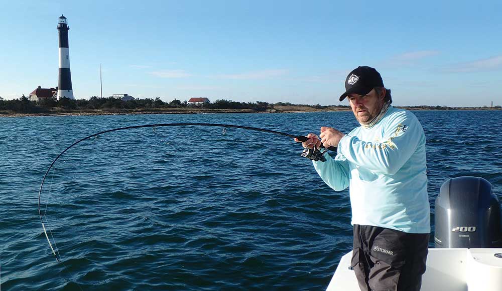 hooking weakfish on light drag