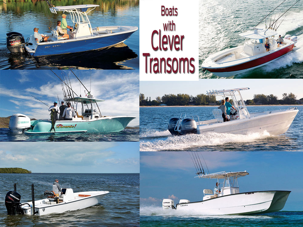 Center Console Boats with Clever Transom Designs