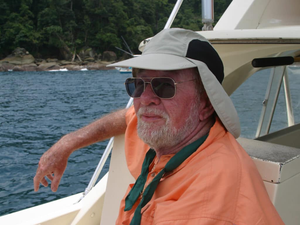 Frank Johnson fishing in Panama