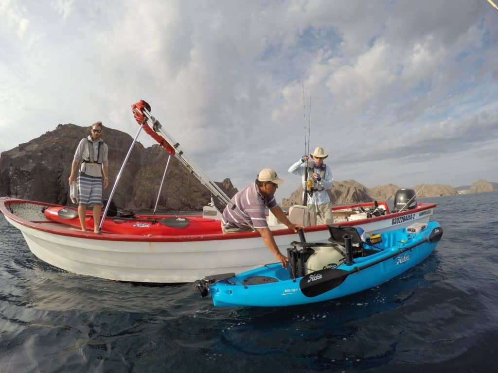 saltwater fisherman Hobie kayak fishing Baja’s Central Sea of Cortez