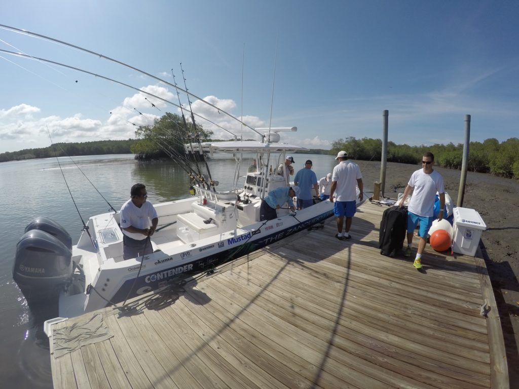 Costa Rica fishing - the dock at Zancudo Lodge
