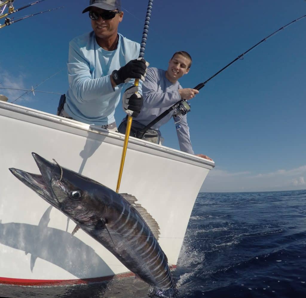 fishing for wahoo in Atlantic Ocean