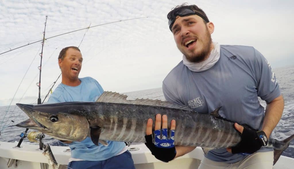 Fishing North Carolina's Outer Banks - angler and wahoo