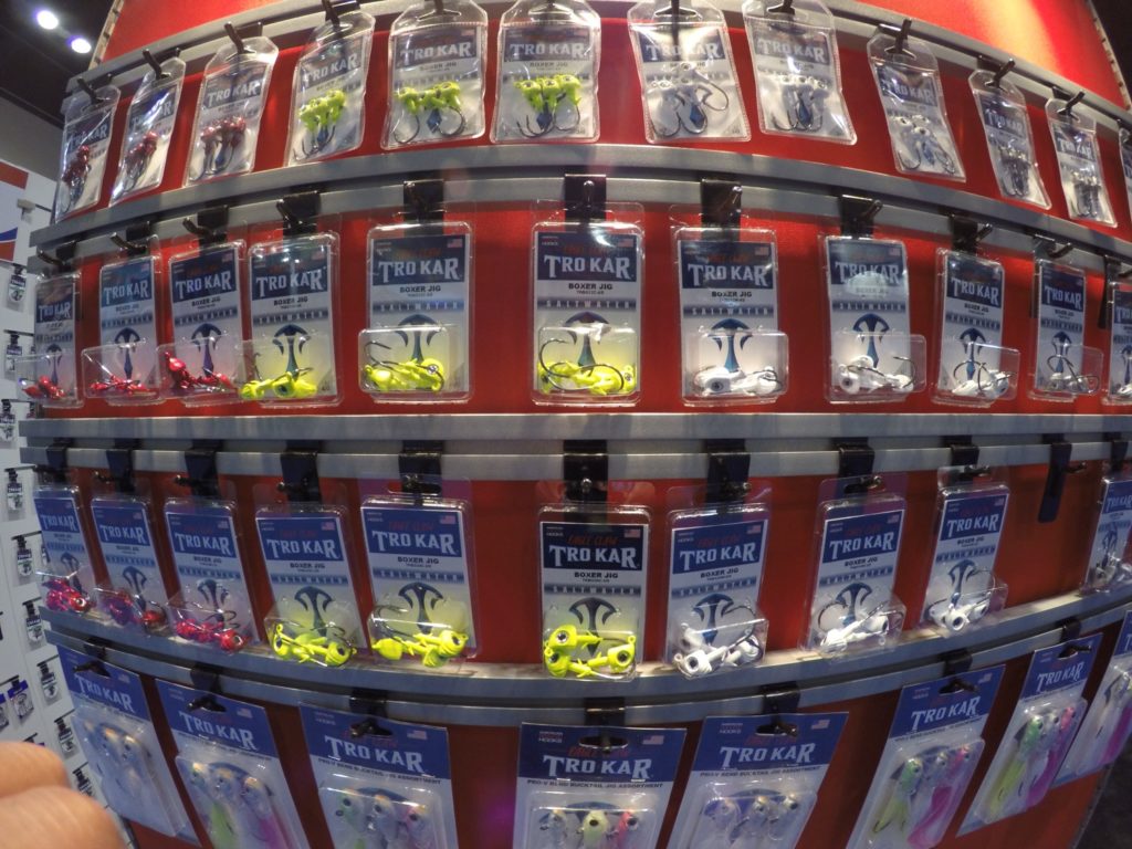 World's largest fishing tackle show -- Eagle Claw Boxer jigs