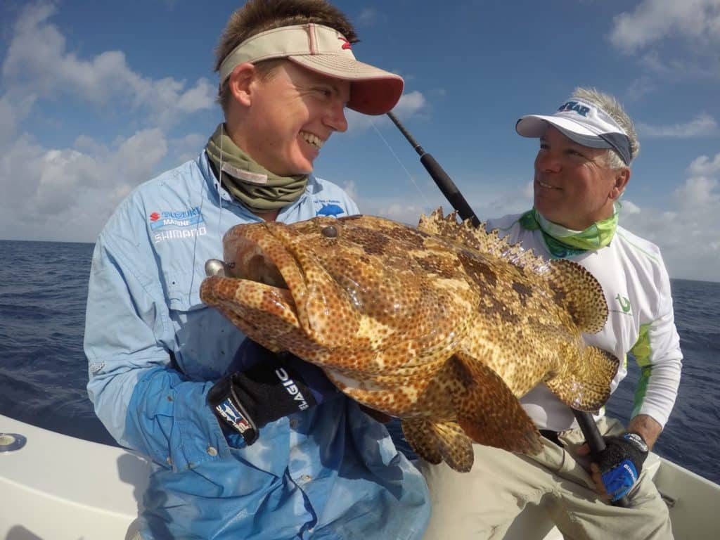 fishing Australia's Great Barrier Reef flowery cod saltwater game fish