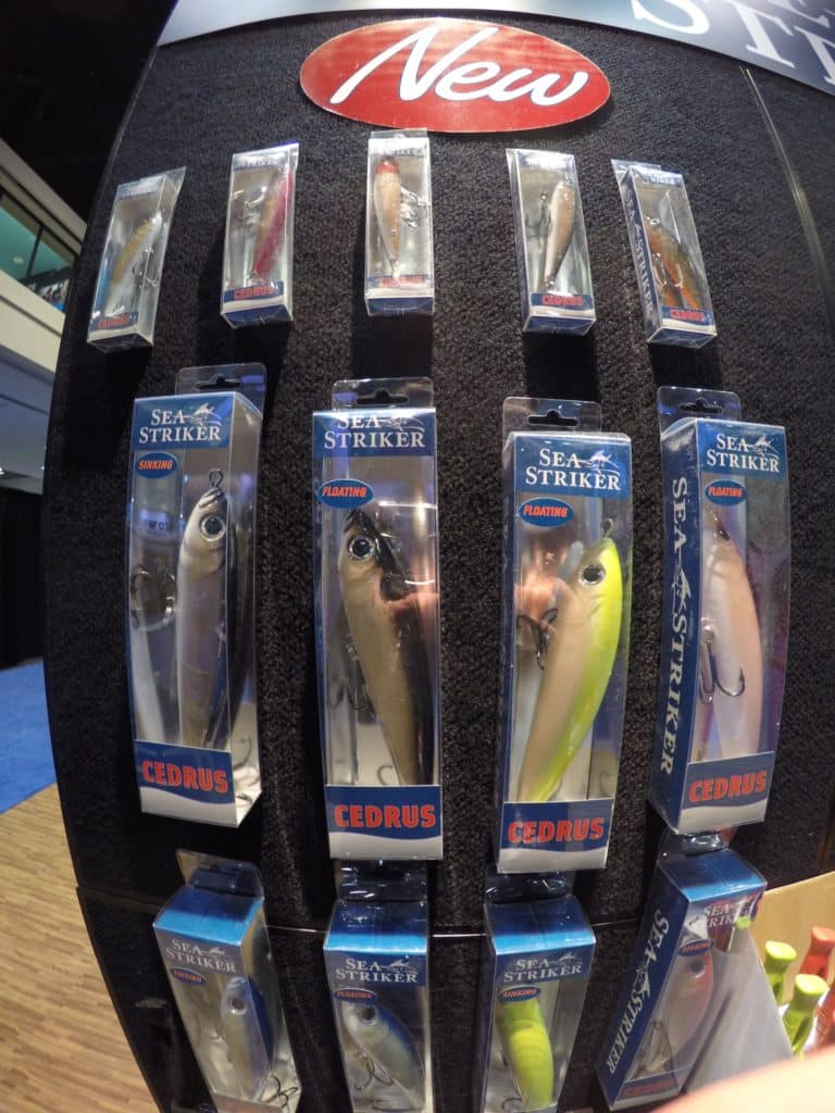 World's largest fishing tackle show -- Sea Striker Cedrus lures