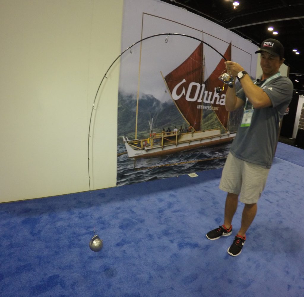 World's largest fishing tackle show -- a Hanta fishing rod