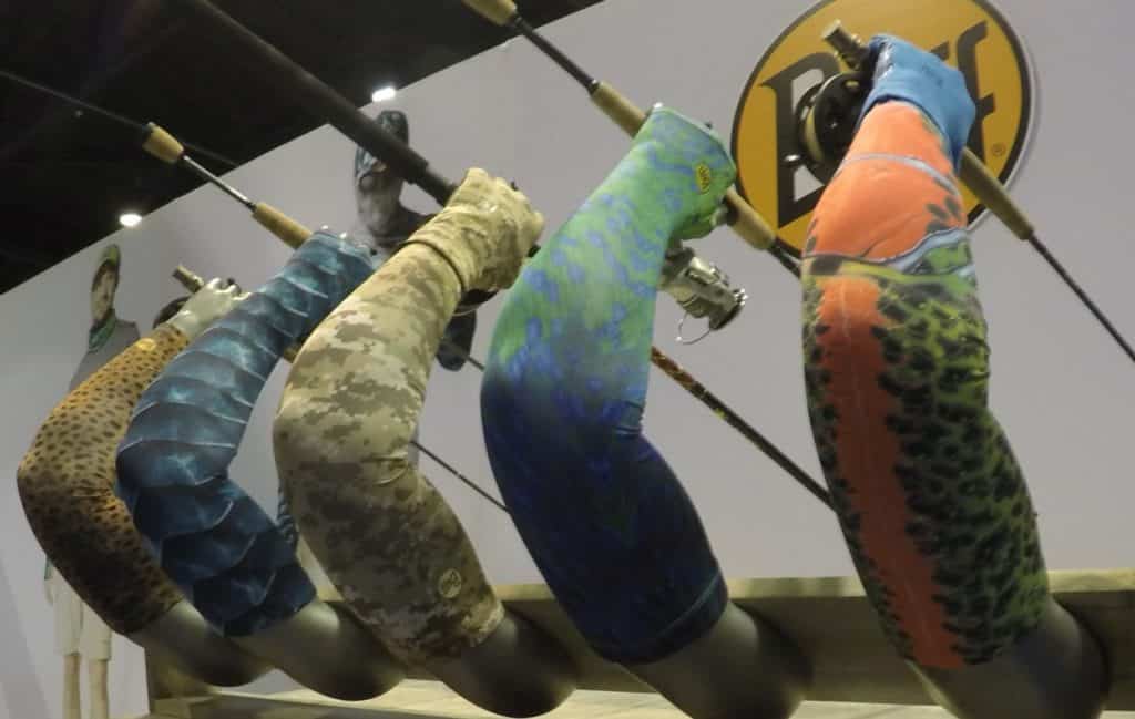 World's largest fishing tackle show -- Buff USA arm sleeves