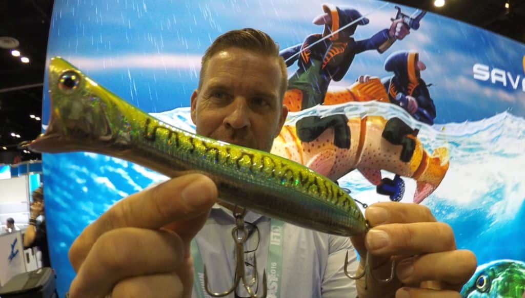 World's largest fishing tackle show -- lure designer Mads Grosell