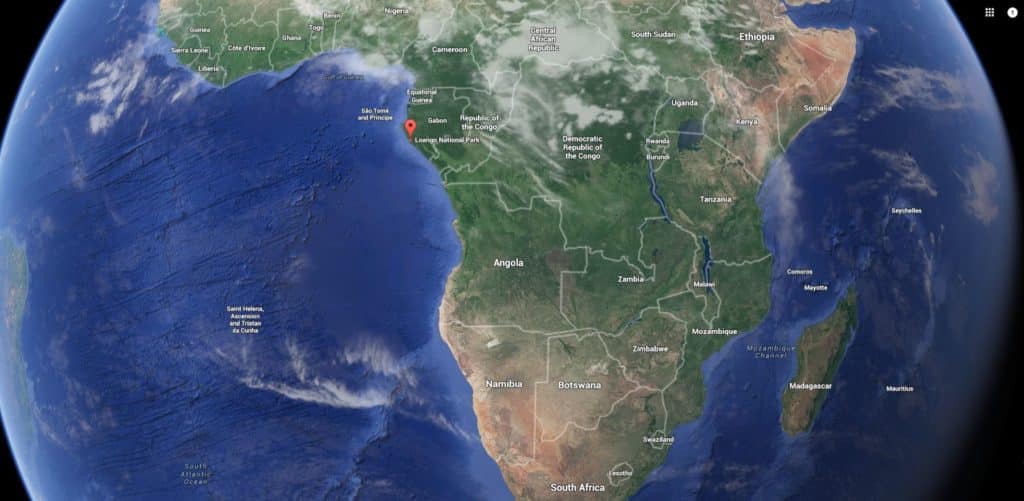 Fishing Gabon's Breathtaking Beaches - map