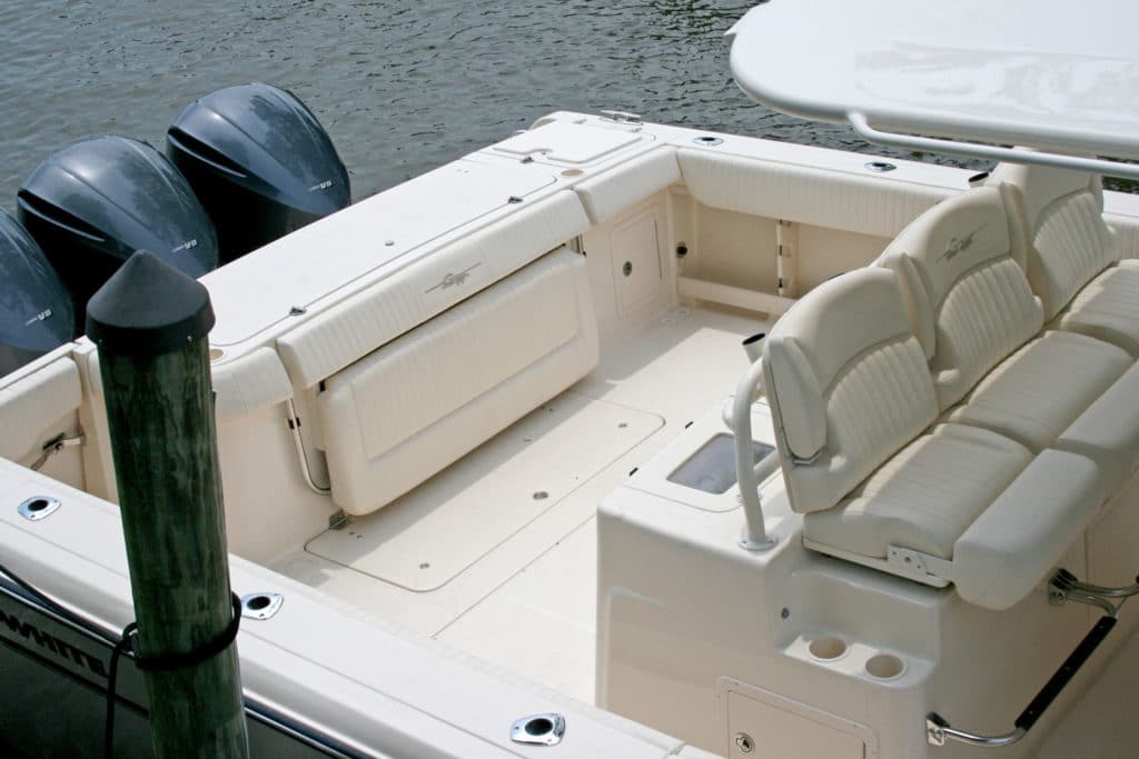 Grady-White Canyon 376 wide outboard powered fishing boat