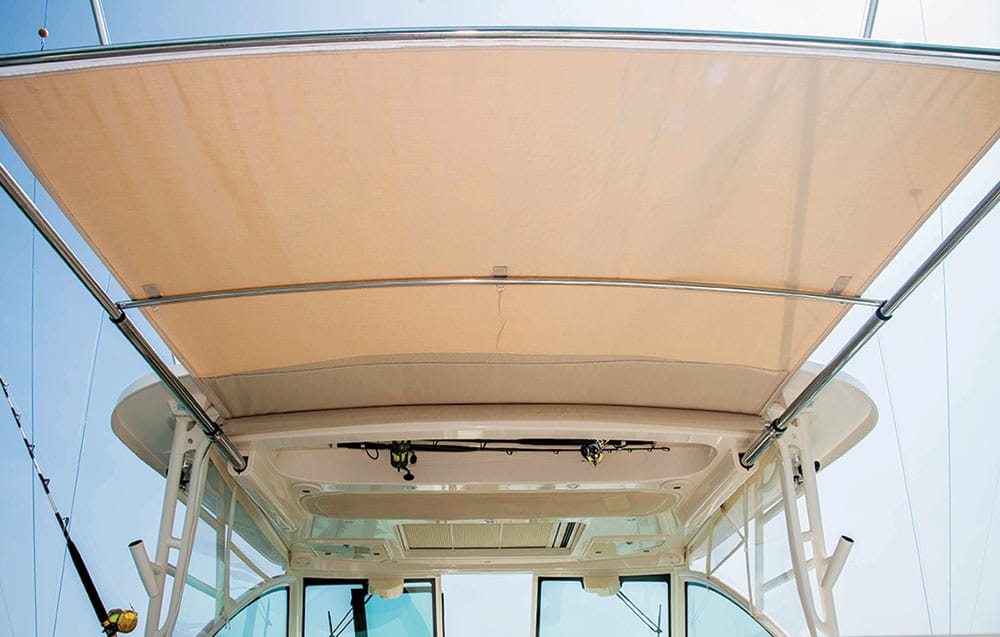Grady-White Boats high-tech hardtop sunshade center console fishing boat