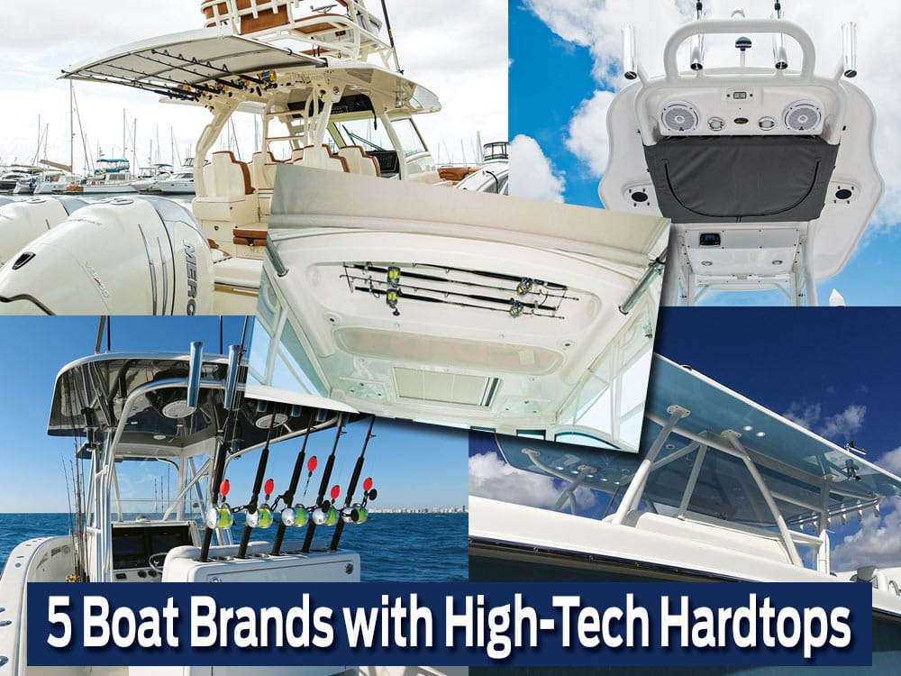 high-tech hardtops on center console fishing boats