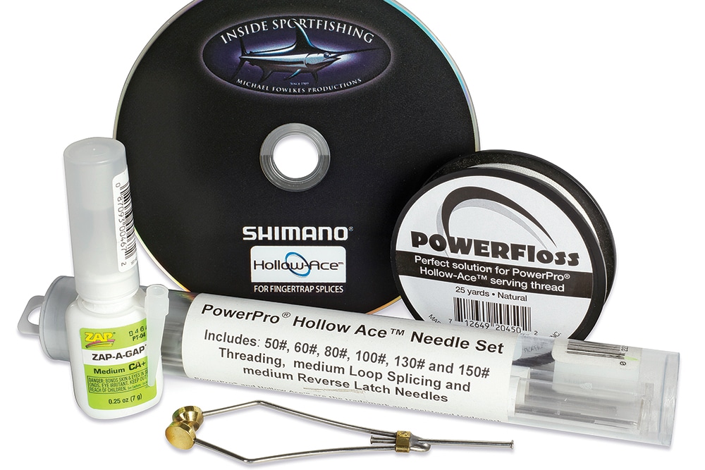 How to assemble a hollow-core wind-on fishing leader