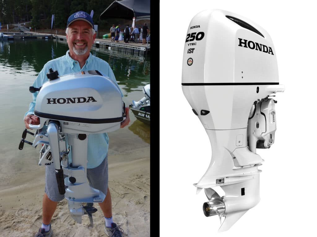 Honda Portable Engines, New White V6 Outboards
