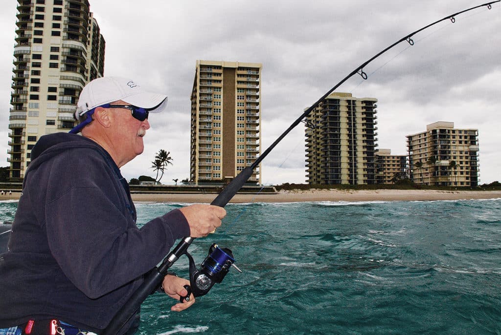 shark fishing near the beach