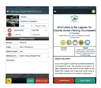 iAngler Tournament app
