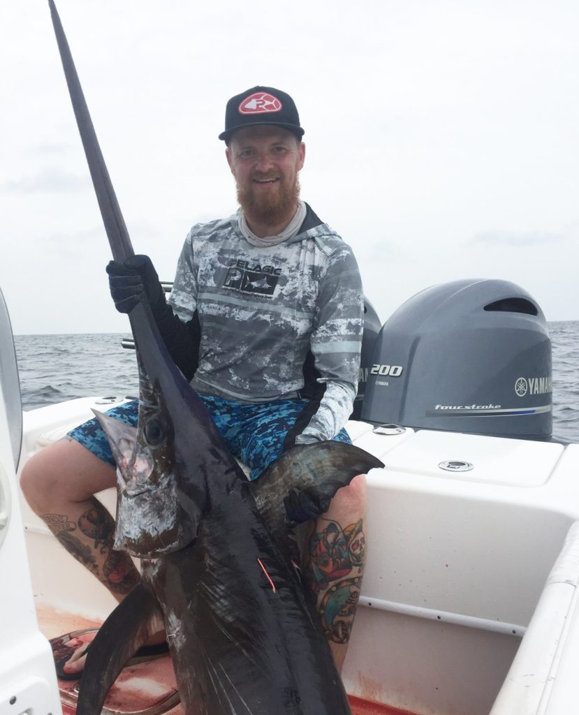 Angler catches a tagged swordfish