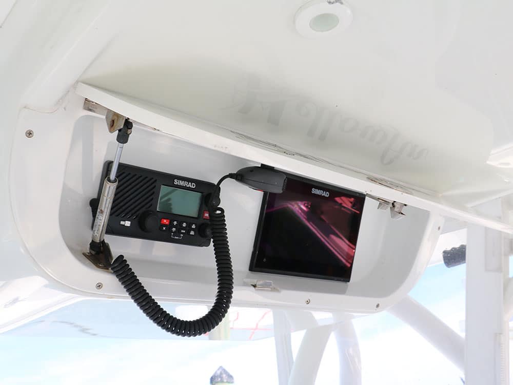 Yellowfin 36 Offshore electronics helm