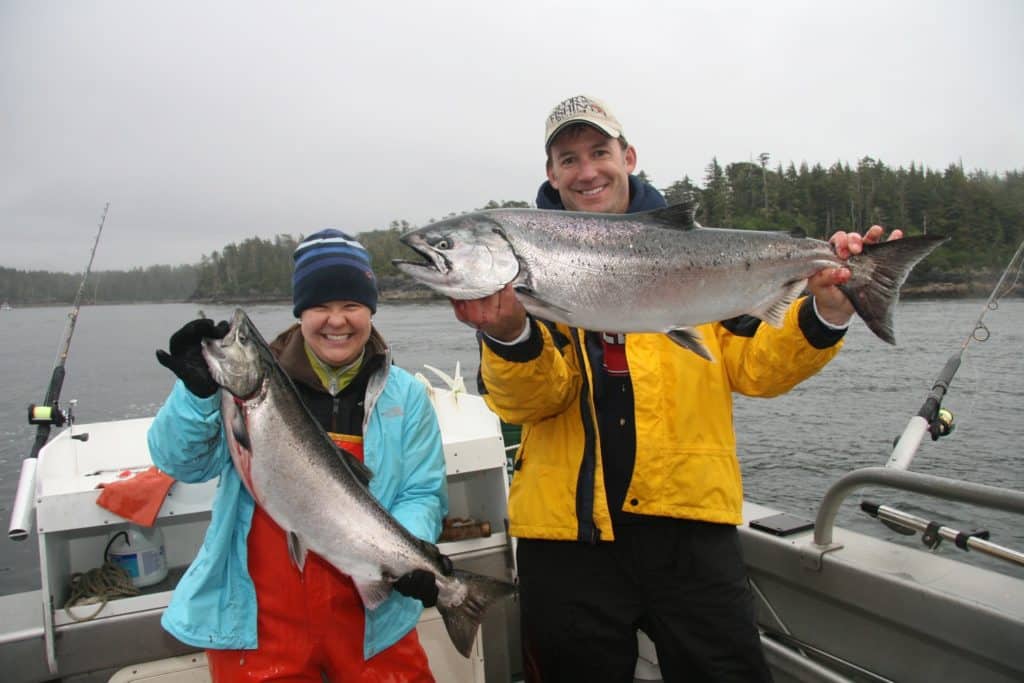 Chinook salmon caught near Sitka Alaska