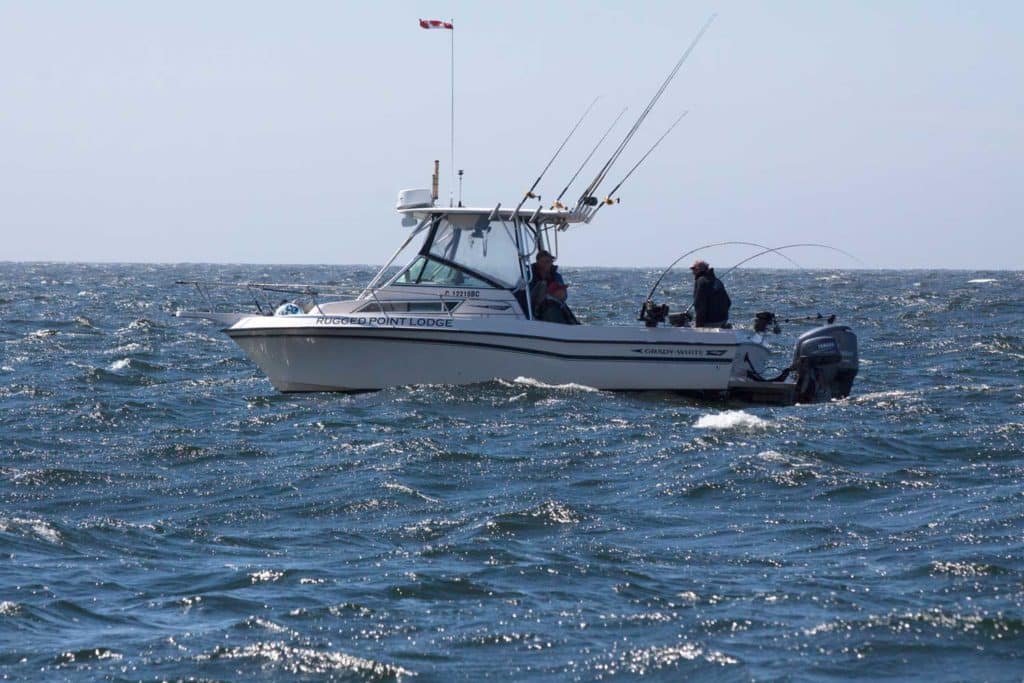 Grady White salmon fishing B.C. coast