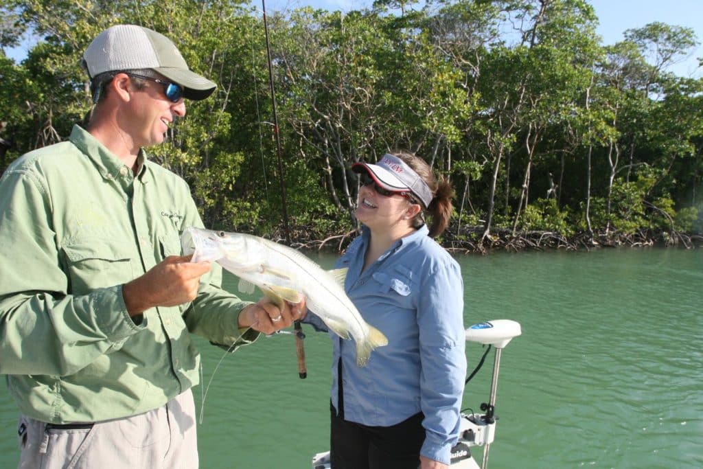 A small snook in the Florida Everglades