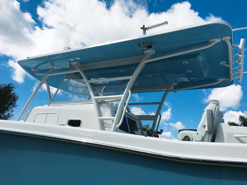 Invincible Boats high-tech hardtop aft center console fishing boat