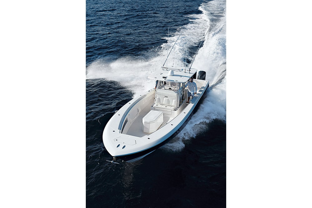 Invincible 42 center console fishing boat