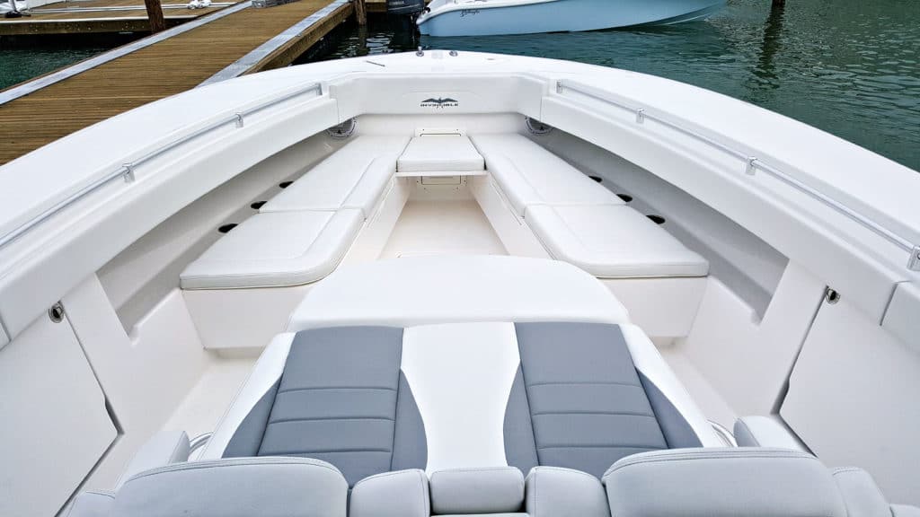 Invincible 42 Center Cabin bow