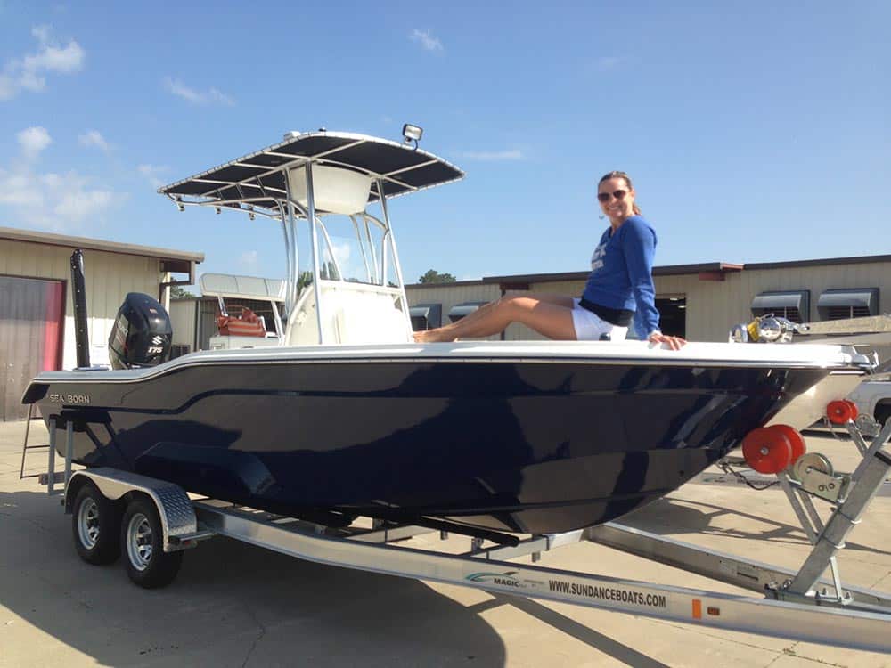 Sea Born NX23 saltwater fishing boat