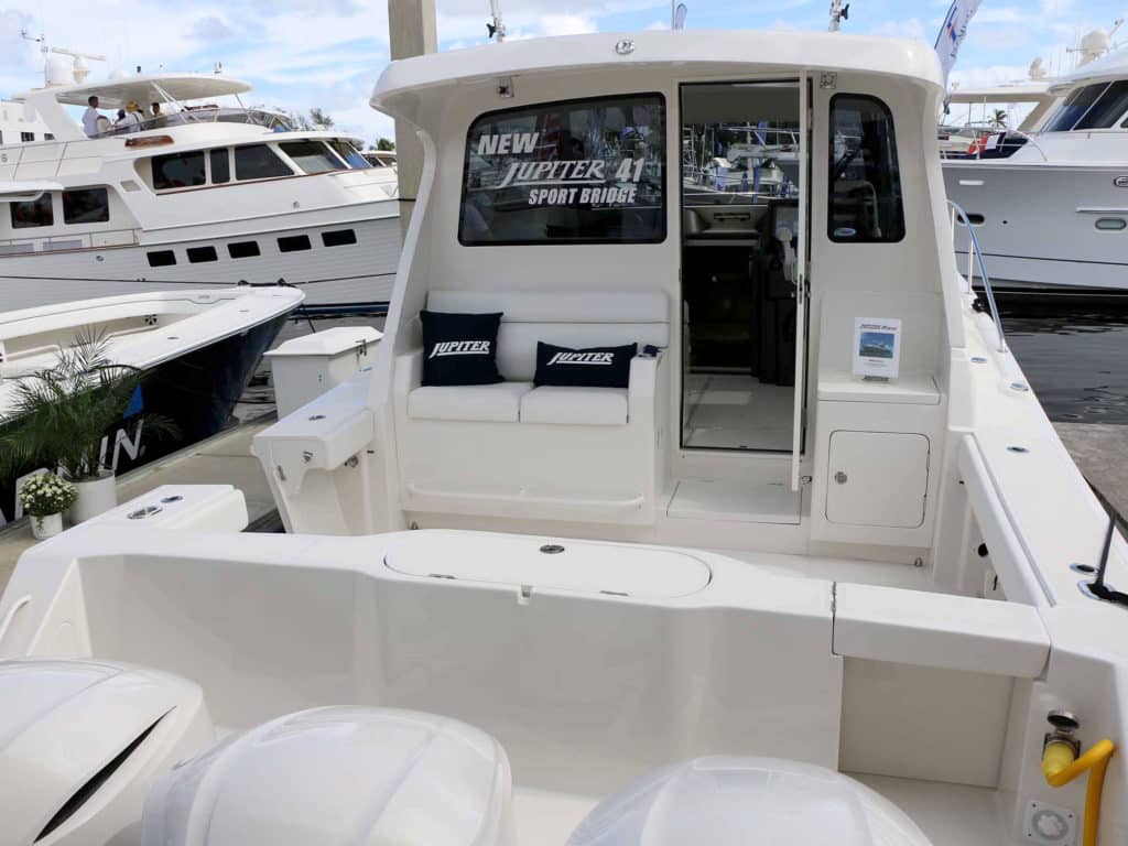 Jupiter Marine 41 Sport Bridge Express fishing boat