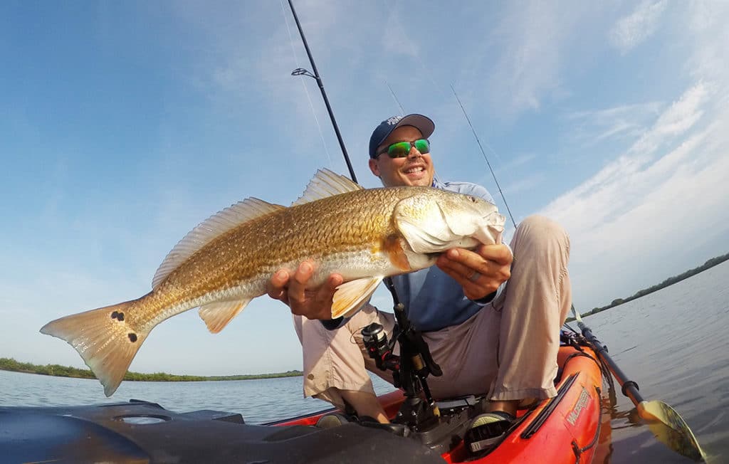 redfish from the kayak