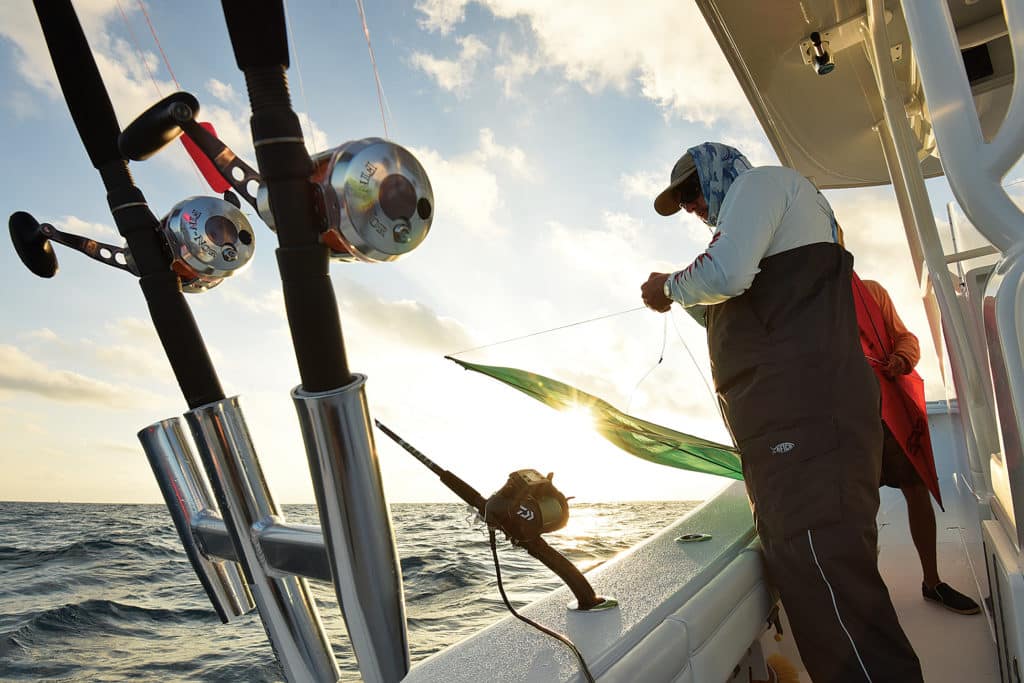 kite-fishing offshore