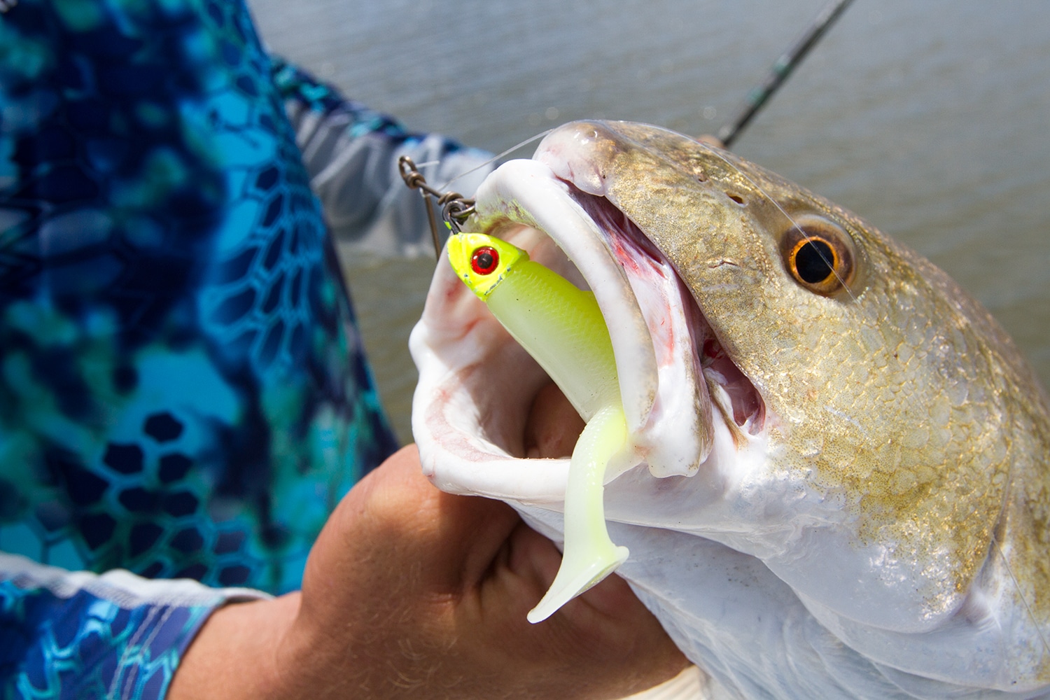 Will a Spinnerbait for Bull redfish work for big bass? 