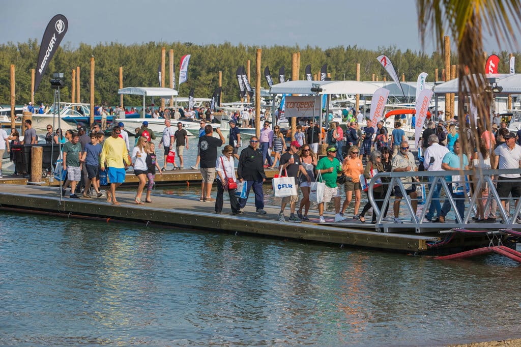 Floating Docks at the Miami International Boat Show