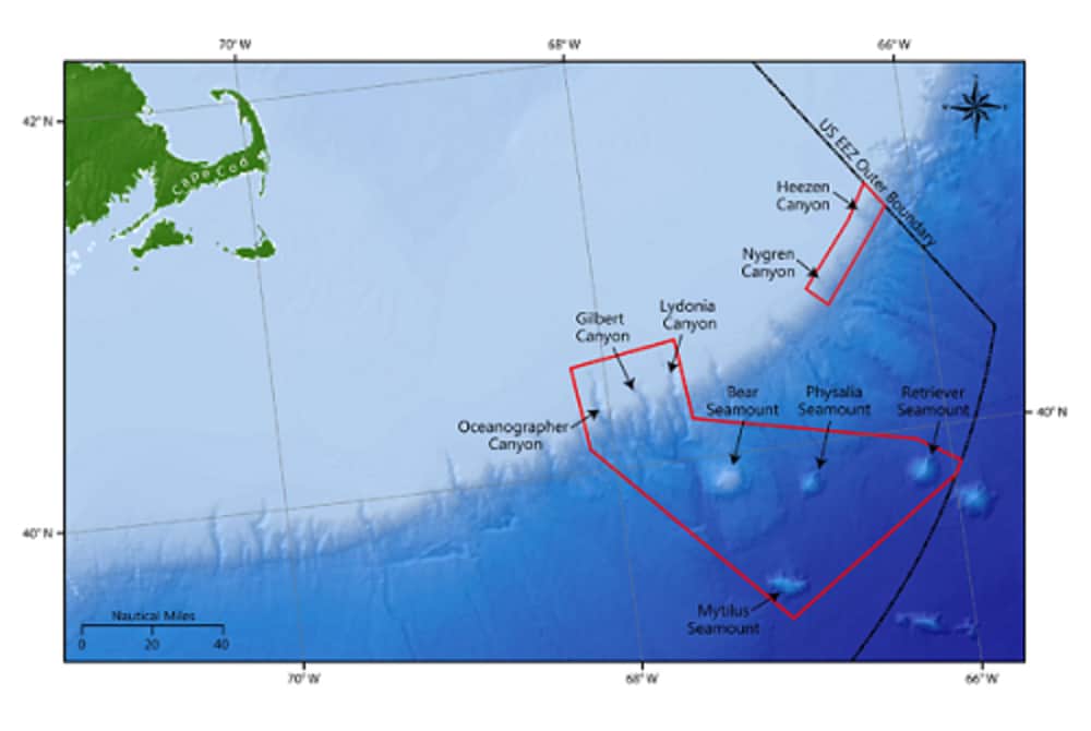 map of new national marine monument