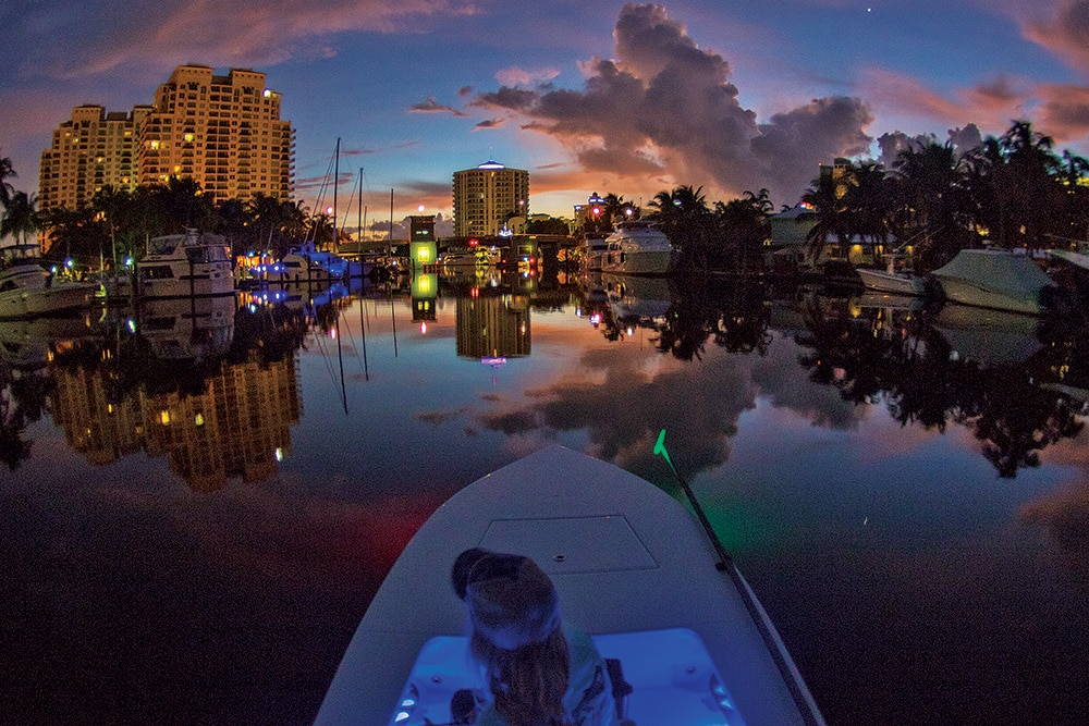 night saltwater fishing South Florida