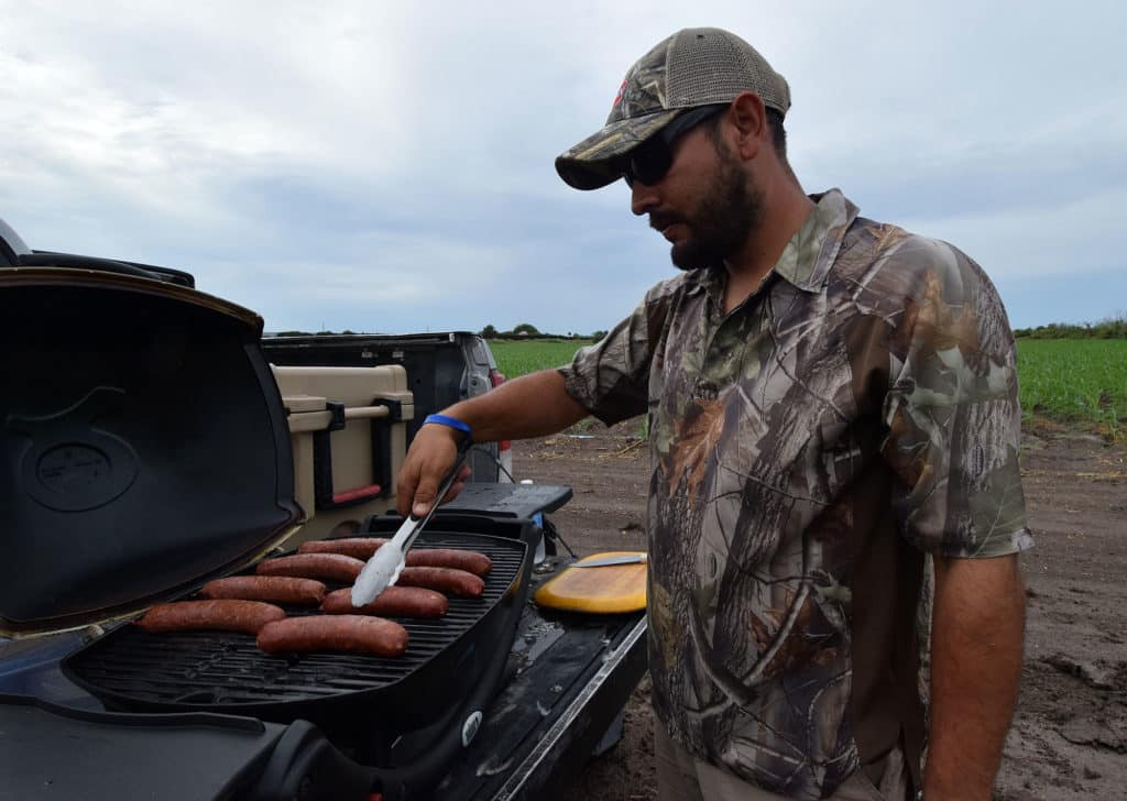 Grilling Nilgai Sausage in the Dove Field