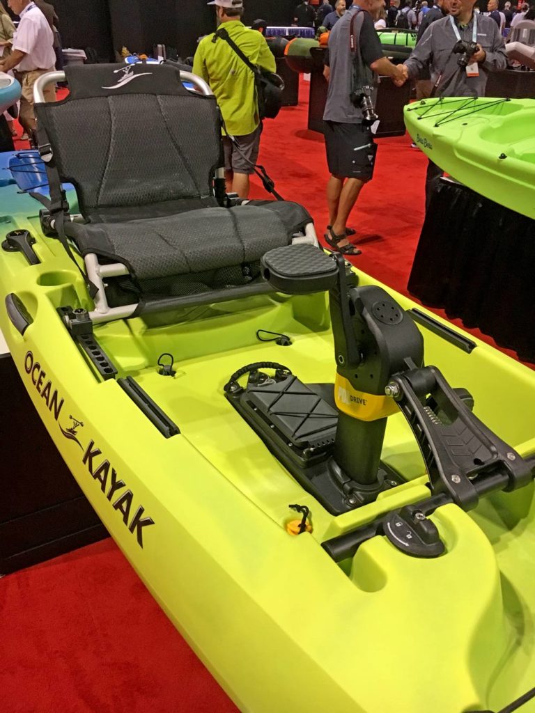 Ocean Kayak Malibu Pedal saltwater fishing kayak PLD drive new ICAST 2017 2018