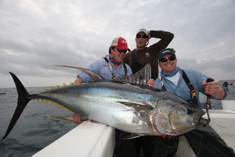 Big yellowfin tuna caught off Louisiana