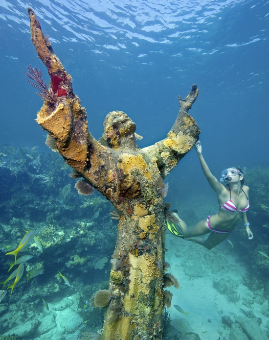 Christ of the Abyss statue Florida Keys and Key Largo