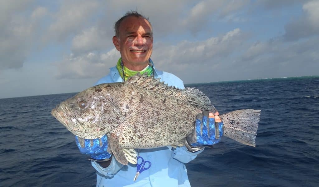 fishing Australia's Great Barrier Reef blue maori saltwater game fish