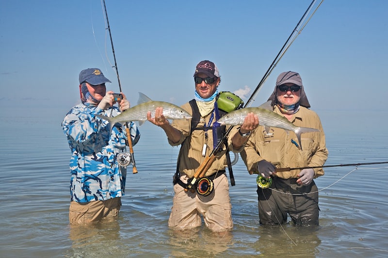 double bonefish catch